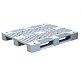 Поддон пластиковый IR 1210 P (п/э, 5000 кг, 1200x1000х150 мм, перфорированный, на 3-х полозьях, серый) – изображение №1